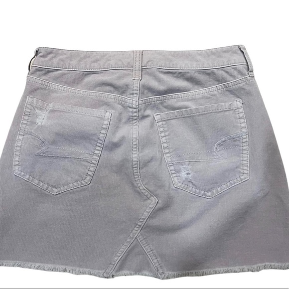 American Eagle Outfitters Light Pink Thin Wale Corduroy Jean Style Skirt Sz 2 - Picture 2 of 6